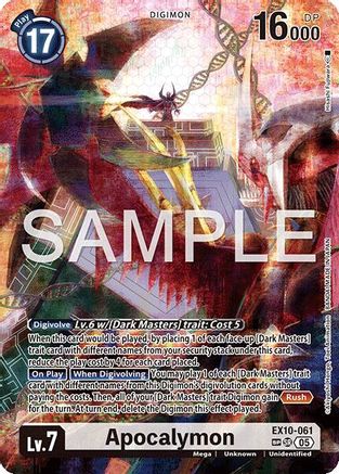 Apocalymon (SP) (EX10-061) - Sinister Order Foil