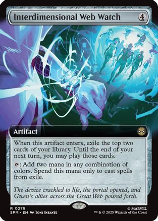 Interdimensional Web Watch (Extended Art) (SPM-278) - Marvel's Spider-Man Foil