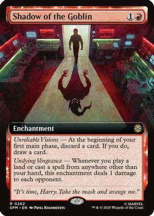 Shadow of the Goblin (Extended Art) (SPM-262) - Marvel's Spider-Man Foil