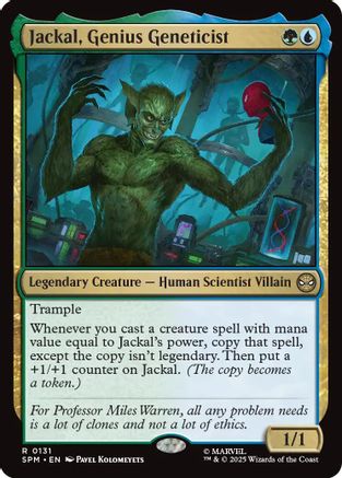 Jackal, Genius Geneticist (SPM-131) - Marvel's Spider-Man Foil