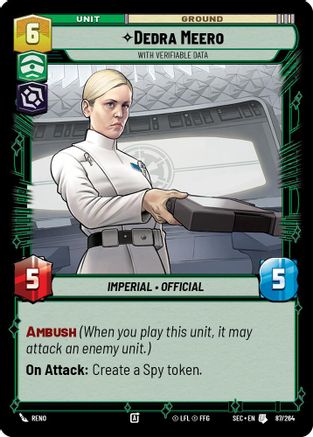 Dedra Meero - With Verifiable Data (87/264) - Secrets of Power