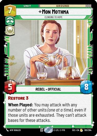 Mon Mothma - Clinging to Hope (103/264) - Secrets of Power