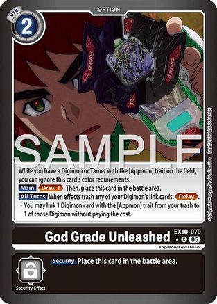 God Grade Unleashed (Limited Foil) (EX10-070) - Sinister Order Foil