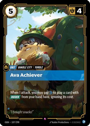 Ava Achiever (107/298) - Origins