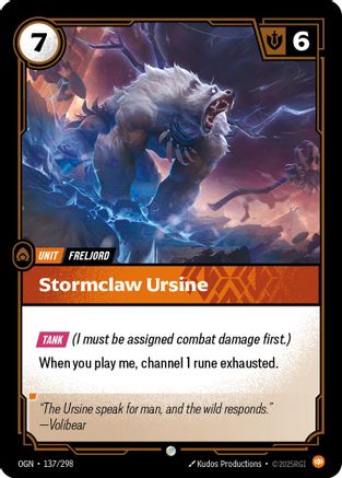 Stormclaw Ursine (137/298) - Origins