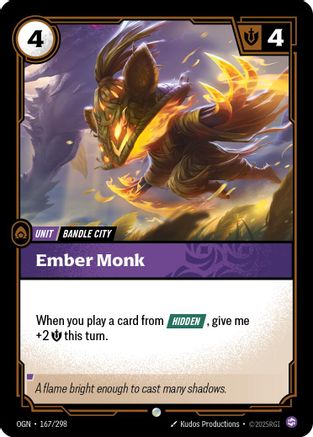 Ember Monk (167/298) - Origins Foil