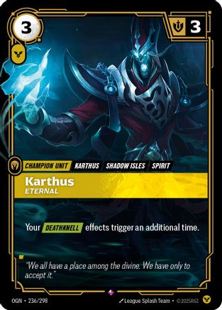 Karthus - Eternal (236/298) - Origins Foil