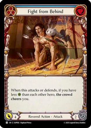 Fight from Behind (Blue) (SUP042) - Super Slam Rainbow Foil