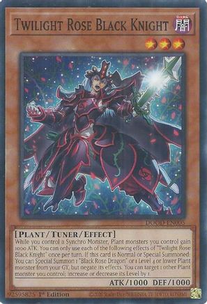 Twilight Rose Black Knight (DOOD-EN005) - Doom of Dimensions 1st Edition