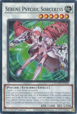 Serene Psychic Sorceress (DOOD-EN042) - Doom of Dimensions 1st Edition