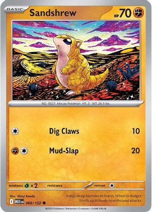 Sandshrew 068  ME01 Mega Evolution - Common