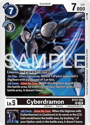 Cyberdramon (BT23-055) - Hackers' Slumber Foil