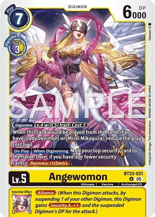 Angewomon (BT23-031) - Hackers' Slumber