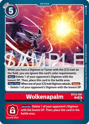 Wolkenapalm (BT23-091) - Hackers' Slumber