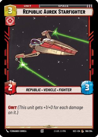 Republic Aurek Starfighter (166/264) - Secrets of Power