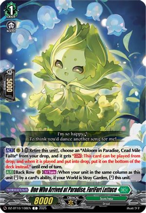 One Who Arrived at Paradise, FuriFuri Lettuce (DZ-BT10: DRAGONSOUL RESONANCE)