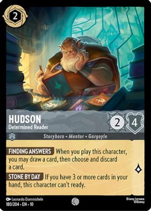 Hudson - Determined Reader (180/204) - Whispers in the Well Cold Foil