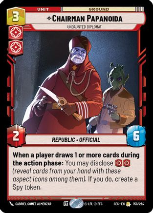 Chairman Papanoida - Undaunted Diplomat (159/264) - Secrets of Power
