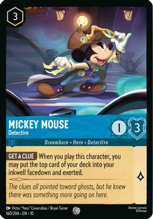 Mickey Mouse - Detective (160/204) - Whispers in the Well Cold Foil