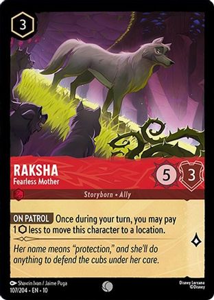 Raksha - Fearless Mother (107/204) - Whispers in the Well Cold Foil