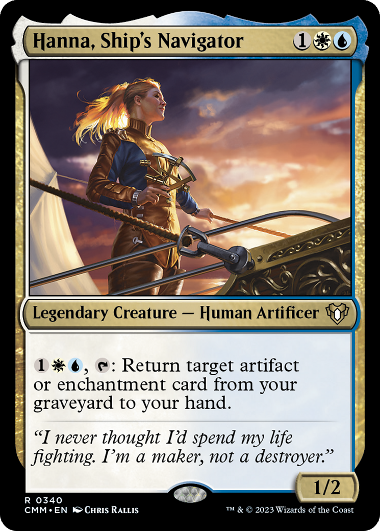 Hanna, Ship's Navigator (CMM-340) - Commander Masters