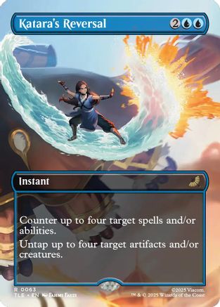 Katara's Reversal (Borderless) (TLE-063) - Avatar: The Last Airbender: Eternal-Legal Foil