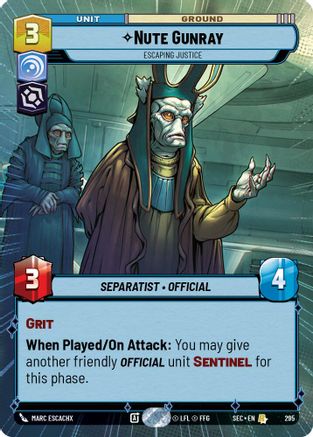 Nute Gunray - Escaping Justice (Hyperspace) (295) - Secrets of Power
