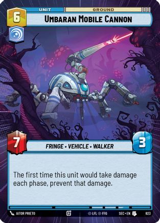 Umbaran Mobile Cannon (Hyperspace Foil) (823) - Secrets of Power Foil