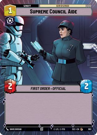 Supreme Council Aide (Hyperspace Foil) (993) - Secrets of Power Foil