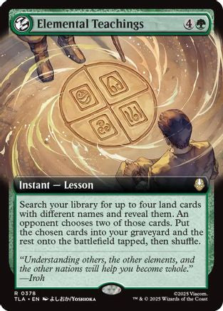 Elemental Teachings (Extended Art) (TLA-378) - Avatar: The Last Airbender