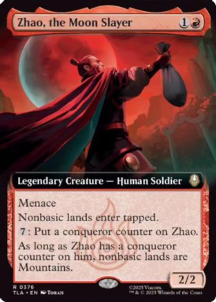 Zhao, the Moon Slayer (Extended Art) (TLA-376) - Avatar: The Last Airbender Foil
