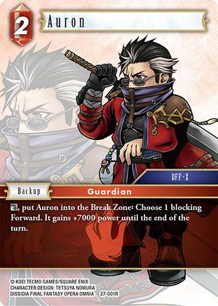 Auron (27-001R) - Journey of Discovery Foil