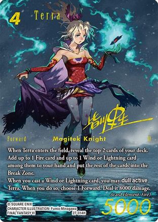 Terra (Full Art Signature) (27-014H) - Journey of Discovery Foil