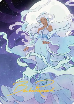 Yue, the Moon Spirit 2 Art Card (Gold-Stamped Signature) (ASTLA-041) - Art Series: Avatar: The Last Airbender