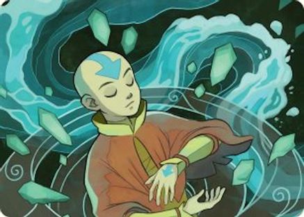 Aang, at the Crossroads Art Card (ASTLA-045) - Art Series: Avatar: The Last Airbender