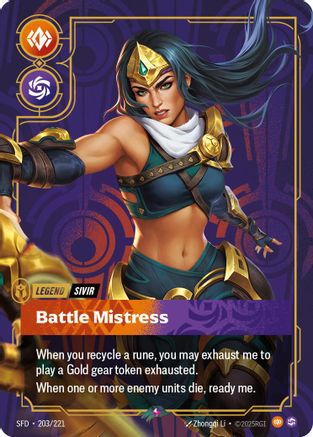 Sivir - Battle Mistress (203/221) - Spiritforged Foil