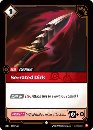 Serrated Dirk (009/221) - Spiritforged