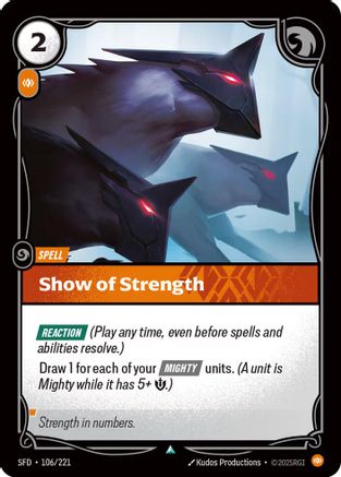 Show of Strength (106/221) - Spiritforged