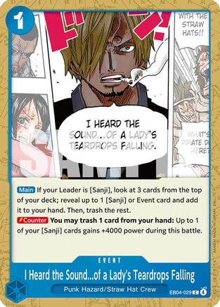 I Heard the Sound...of a Lady's Teardrops Falling (EB04-029) - The Azure Sea's Seven