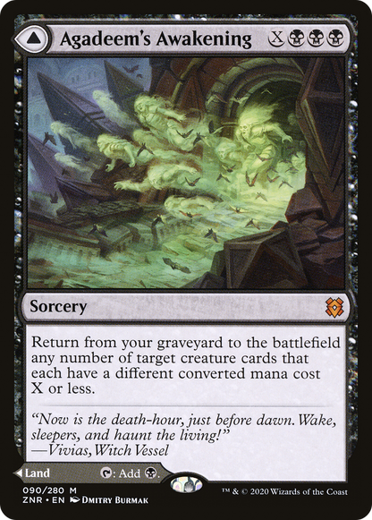 Agadeem's Awakening // Agadeem, the Undercrypt (ZNR-090) - Zendikar Rising