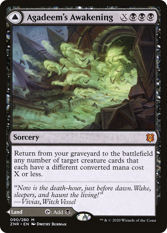 Agadeem's Awakening // Agadeem, the Undercrypt (ZNR-090) - Zendikar Rising Foil