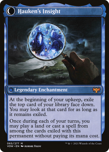 Jacob Hauken, Inspector // Hauken's Insight (VOW-065) - Innistrad: Crimson Vow: (Double Faced Transform) Foil