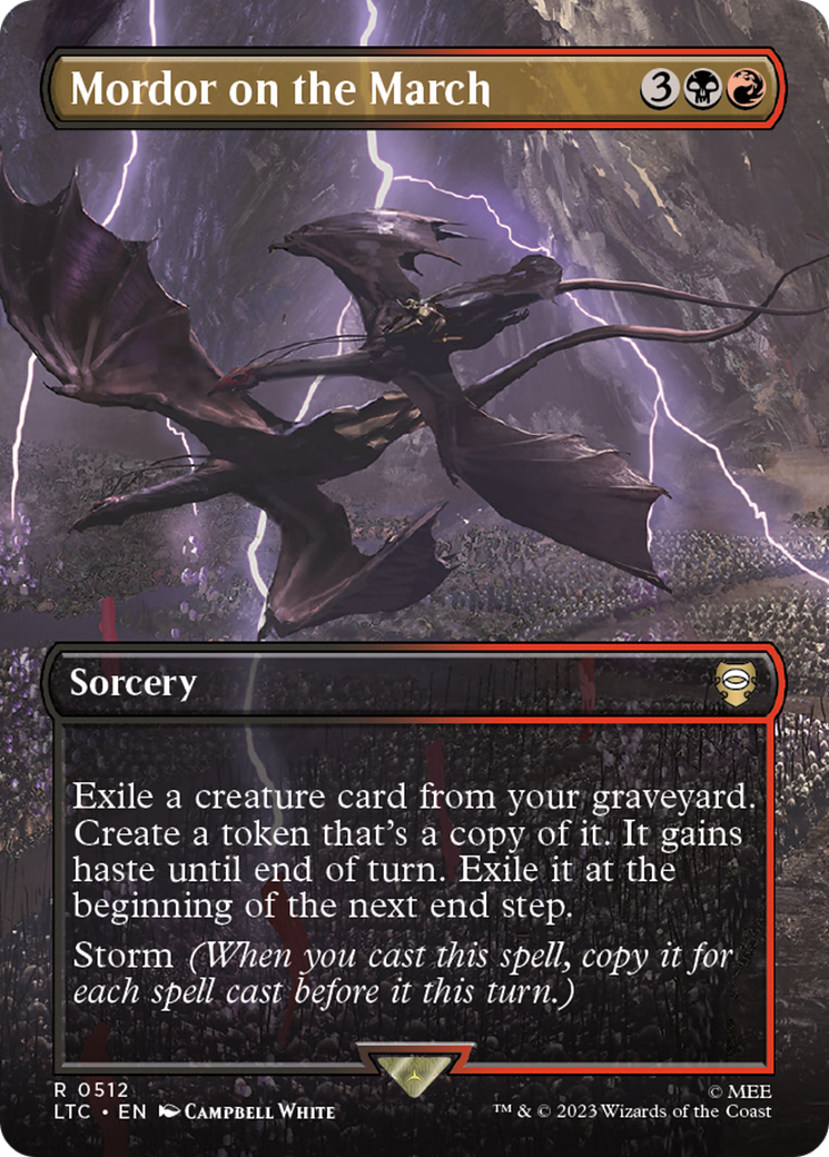 Mordor on the March (LTC-512) - Tales of Middle-earth Commander (Borderless) Foil