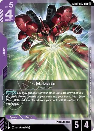 Sazabi (GD05-052) (GD05-052) - Freedom Ascension Holofoil