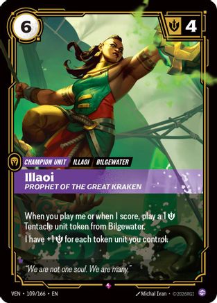 Illaoi, Prophet of the Great Kraken (109/166) - Vendetta Foil