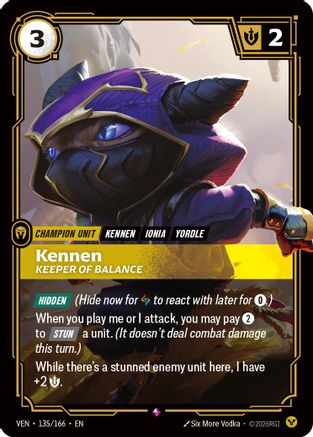 Kennen, Keeper of Balance (135/166) - Vendetta Foil