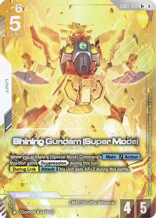 Shining Gundam (Super Mode) (R+) (GD05-068) - Freedom Ascension Holofoil