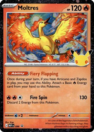 Moltres 096  - Holofoil ME Mega Evolution Promo - Promo