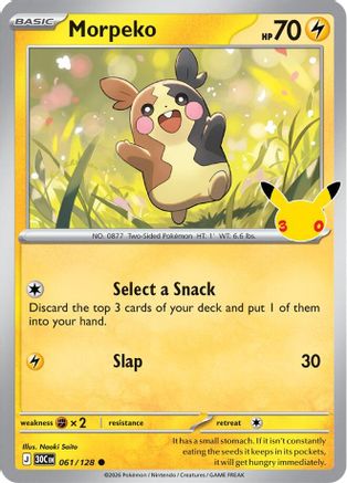 Morpeko 061/128/128  - Holofoil ME 30th Celebration - Common