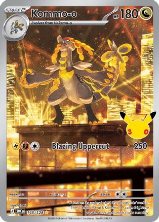 Kommo 143/128/128  - Holofoil ME 30th Celebration - Illustration Rare